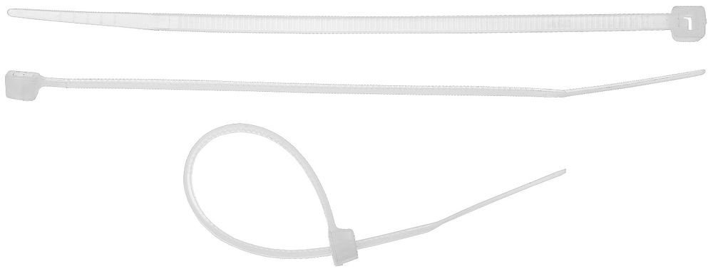 Хомуты-стяжки 2.5 x 150 мм, нейлон РА66, 75 шт, белые STAYER Professional 3785-15