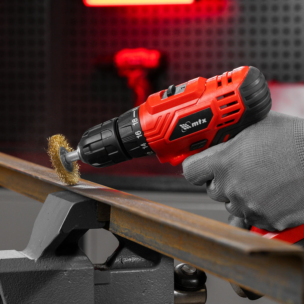 Набор щеток для дрели, 3 шт, 3 плоские, 50-63-75 мм, со шпильками, металлические Matrix (74490)