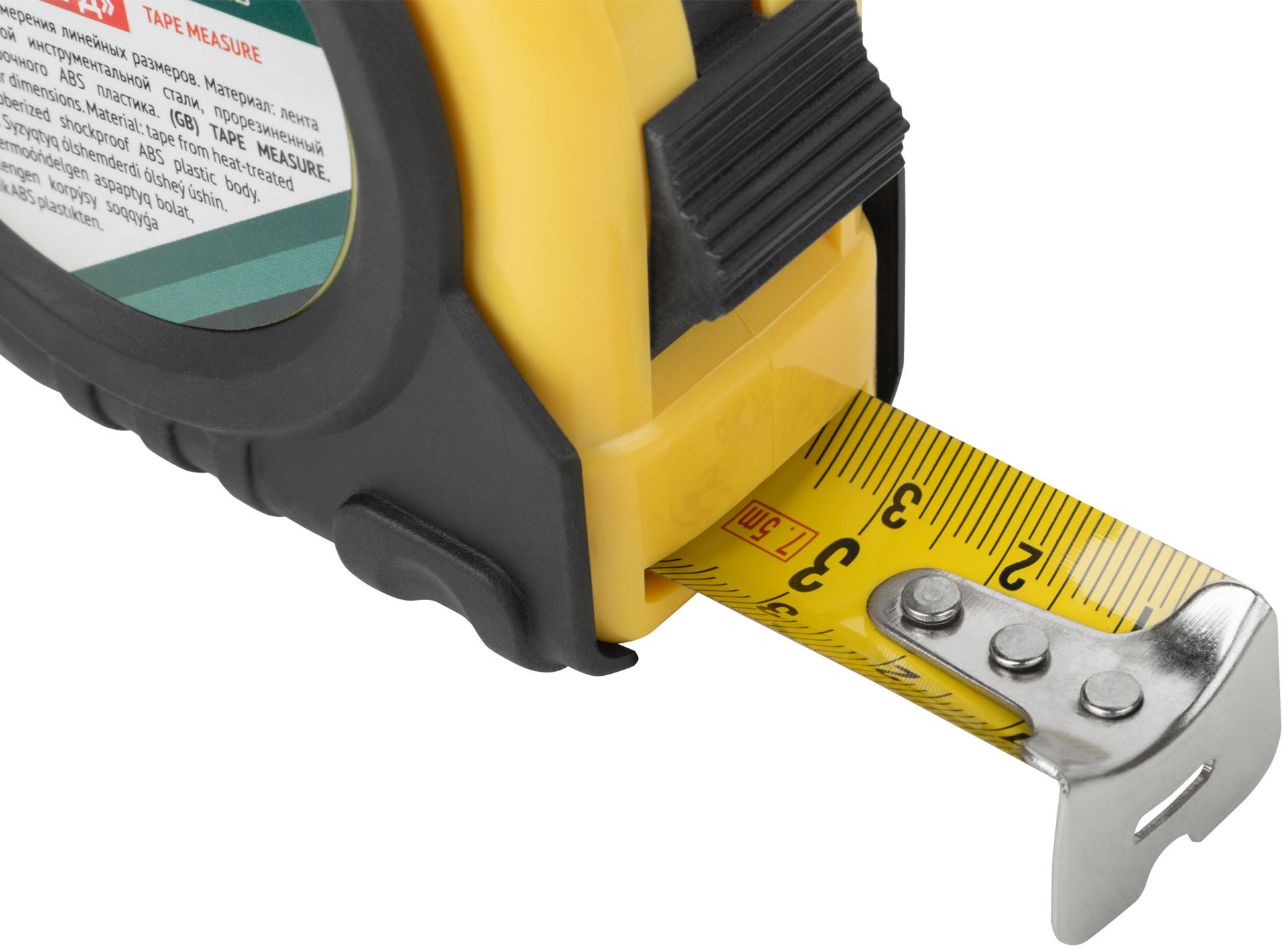 Рулетка прорезиненный корпус Хард 7,5 м x 25 мм