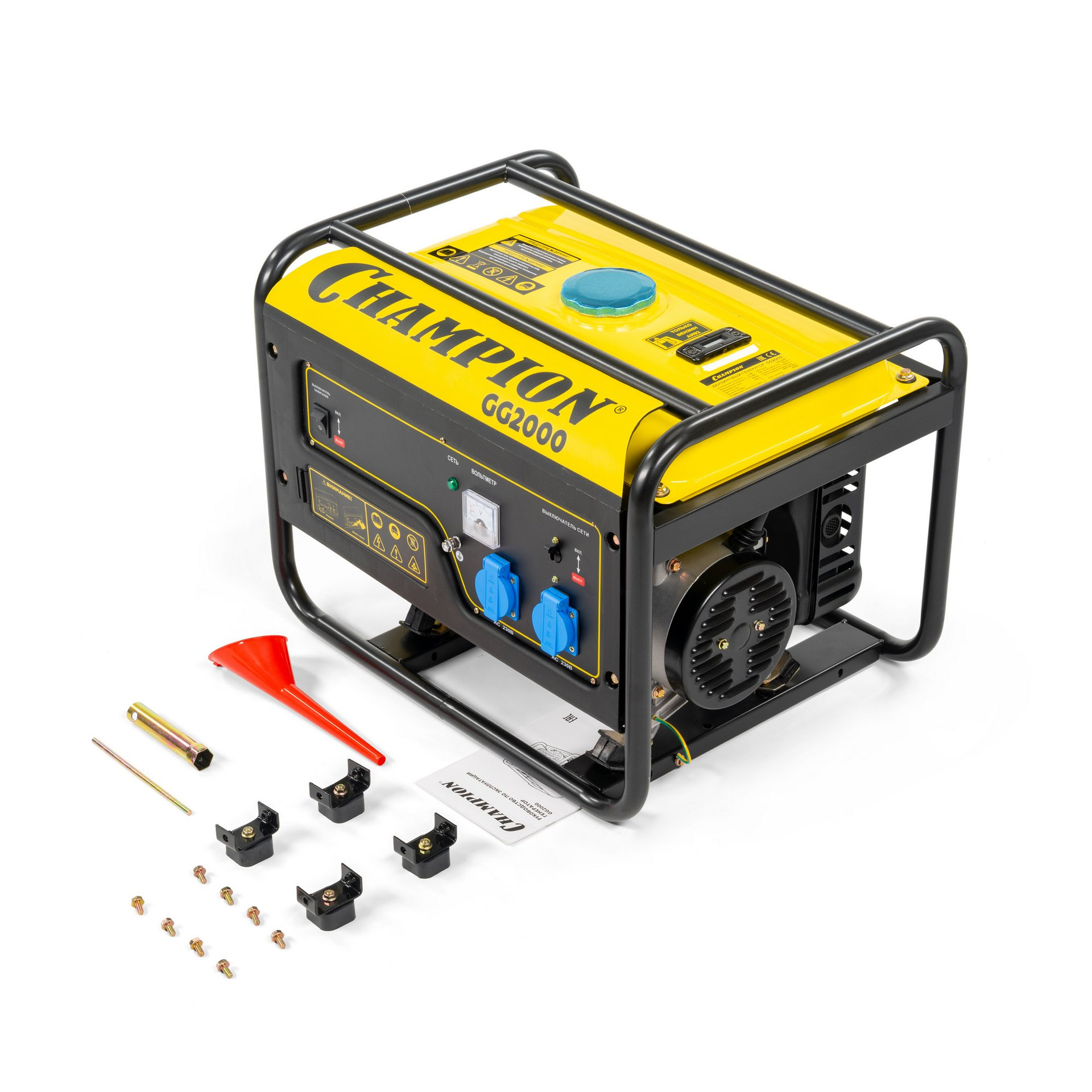 Генератор CHAMPION GG2000 (2/2,3кВт 7лс 15л 39кг) (GG2000)