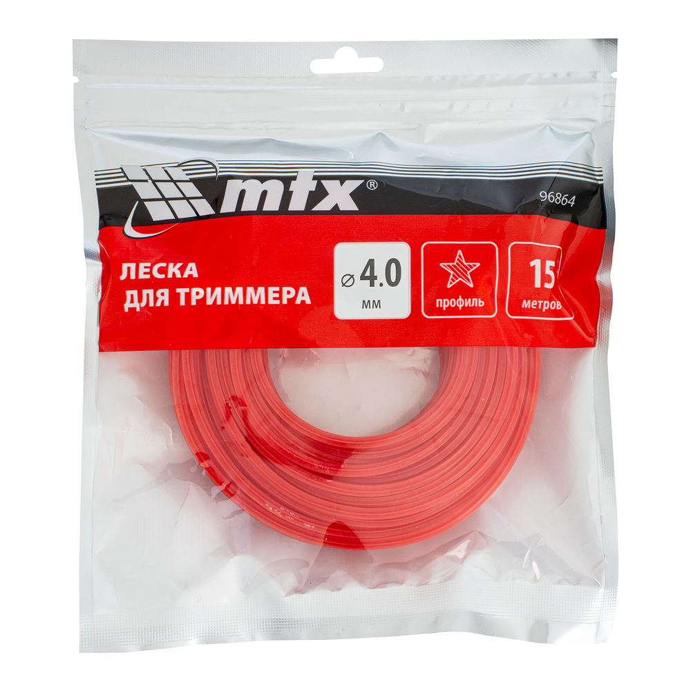 Леска для триммера звезда 4,0 мм х 15 м MTX (96864)