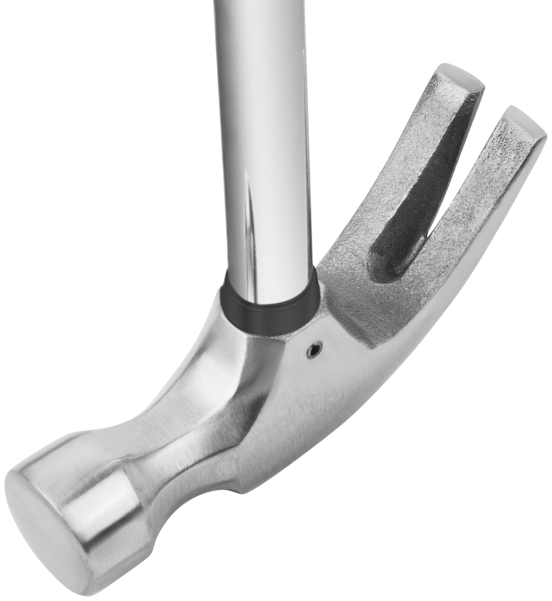 Молоток-гвоздодер, металлическая ручка, резиновая рукоятка 29 мм, 450 гр. (44613)