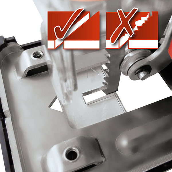 Лобзик Einhell TC-JS 85, 620Вт, 800-3000 ход/мин,Quick,маятник,пар.упор,защ.подошва (4321140)