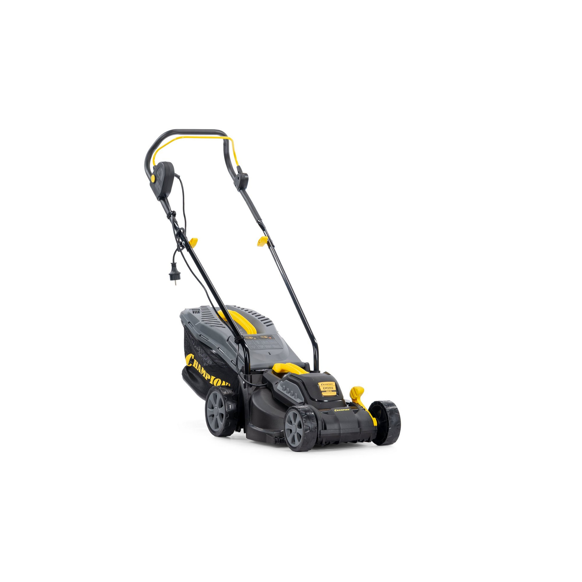 Газонокосилка эл. CHAMPION EM3312 (1,2 кВт травосб. 30л ширина 330мм 25-65мм, 8,5кг) (EM3312)