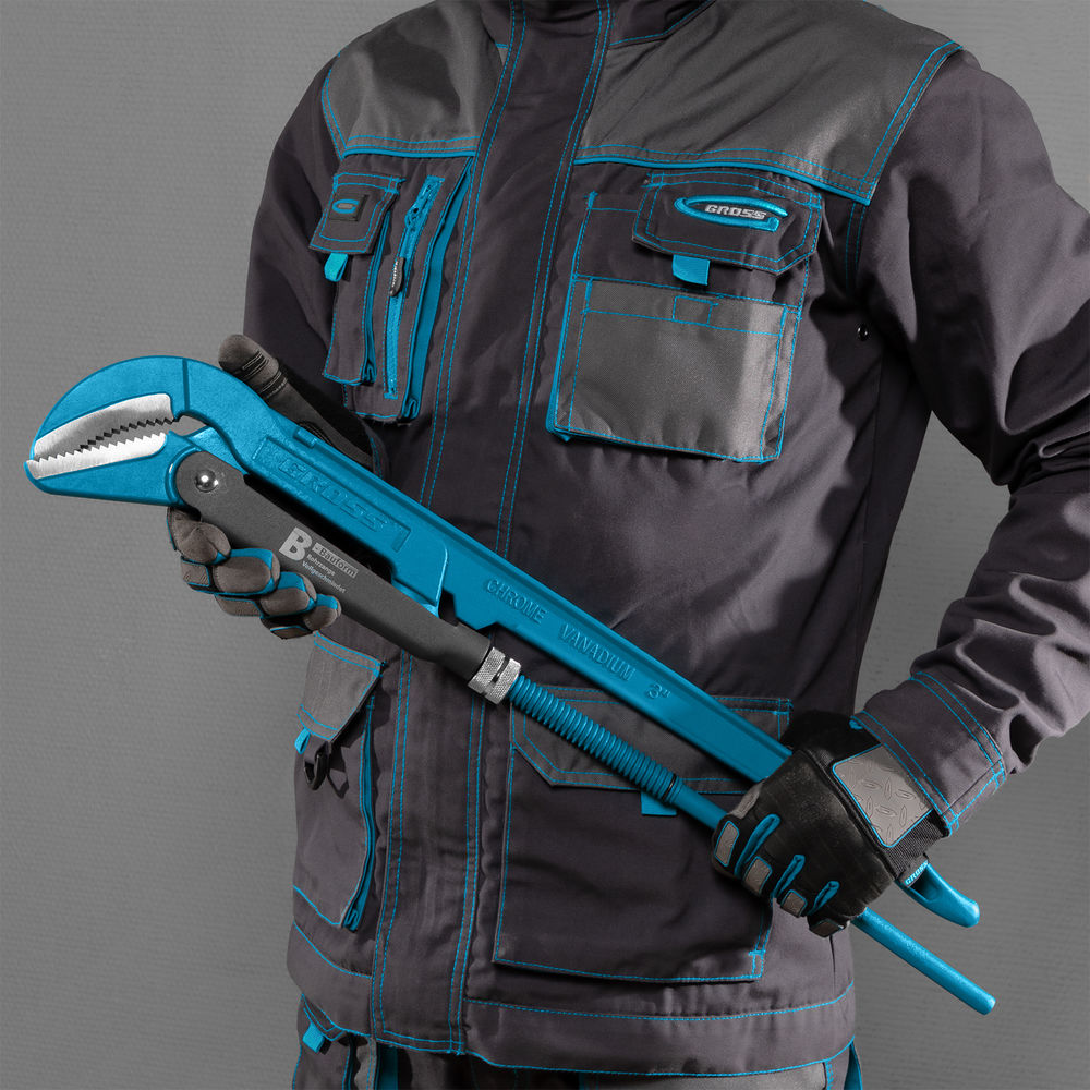 Ключ трубчатый рычажный 3, №4, цельнокованый, CrV, тип B Gross