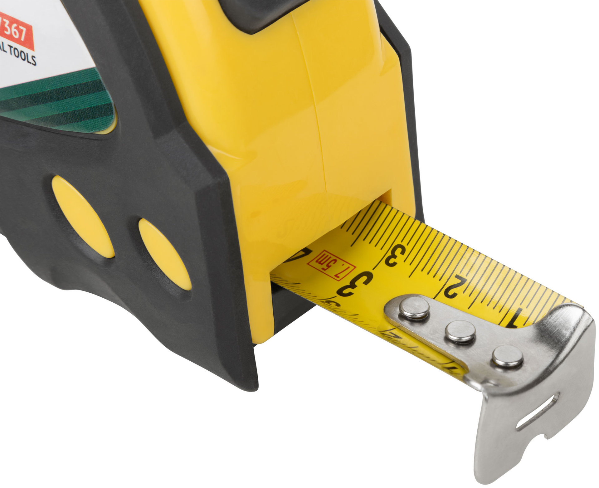 Рулетка Контур с автостопом, прорезиненный корпус 7,5 м x 25 мм