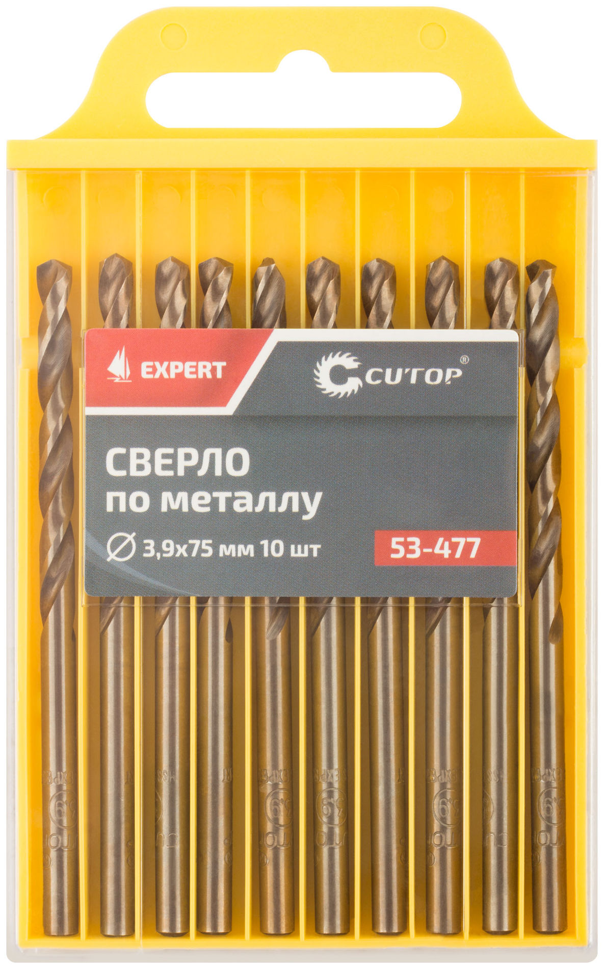 Сверло по металлу Cutop EXPERT, 3,9х75 мм (10 шт) (53-477)