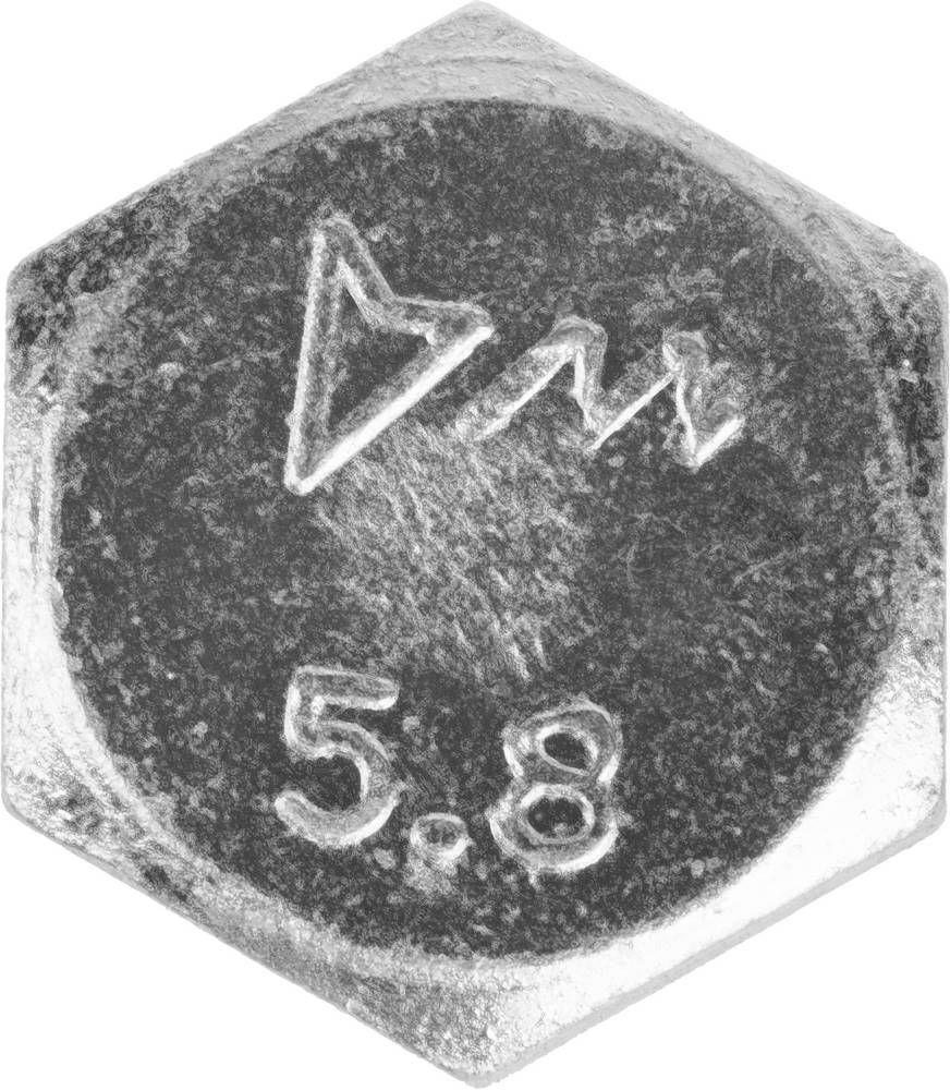 Болт M16 x 50 мм, кл. пр. 5.8, цинк, 5 кг, ГОСТ 7798-70 ЗУБР 303080-16-050