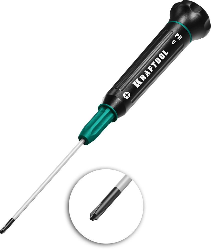 Отвертка для точных работ Precision PH0 KRAFTOOL 25682-0