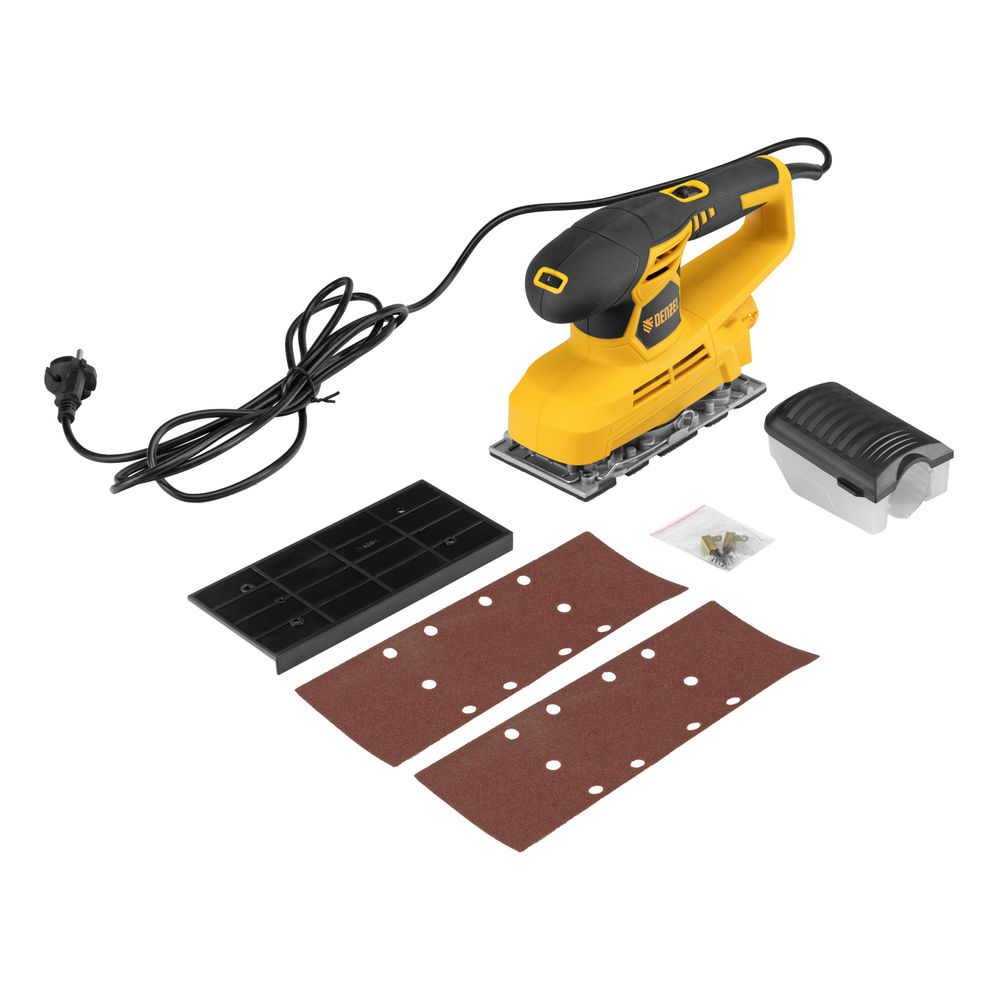 Машина плоскошлифовальная вибрационная VS-90-187, 240 Вт, 6000-11000 об/мин Denzel (27611)