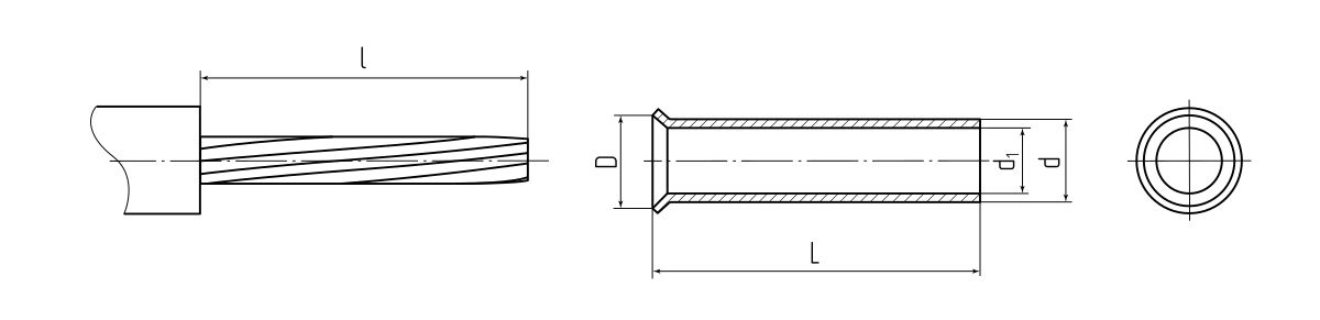 Наконечник штырьевой втулочный НШВ 4.0–9 (КВТ) (79480)