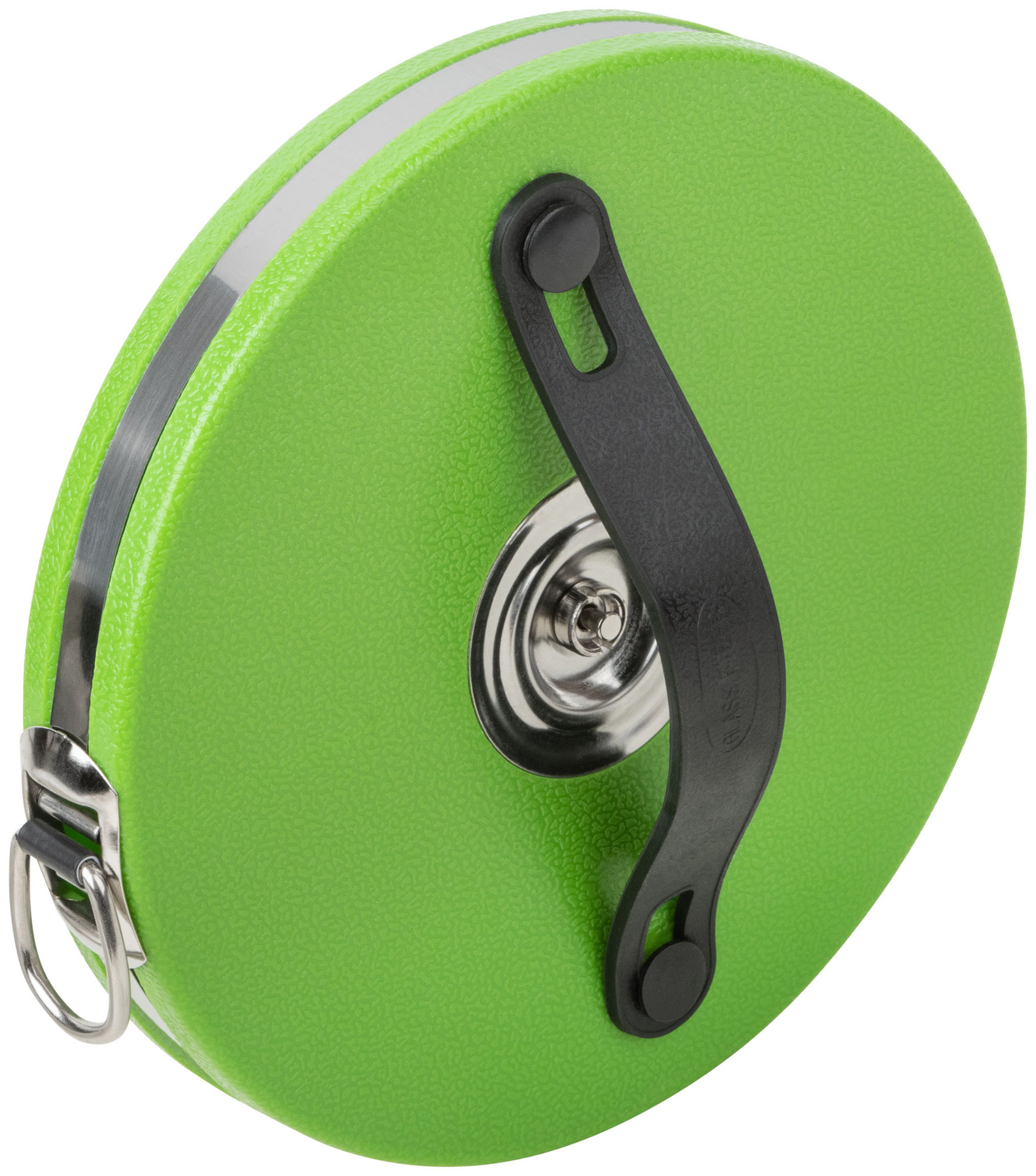 Рулетка, фибергласовая лента, зеленый пластиковый корпус 30 м