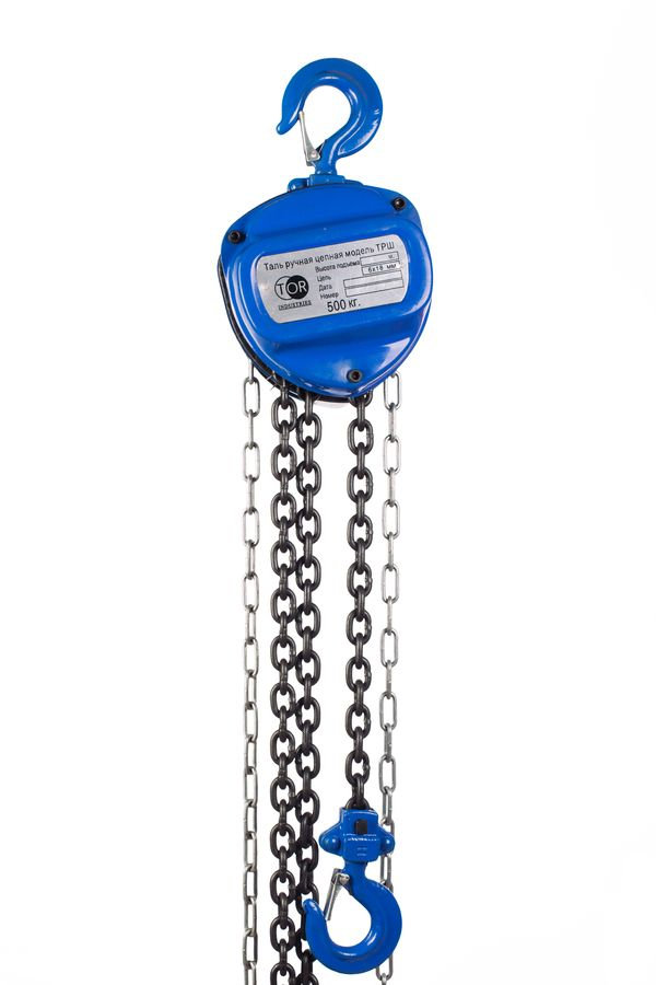 Таль ручная шестеренная TOR ТРШ C 0,5ТХ9М 4:1 PRO для тяжелых работ (1010591)