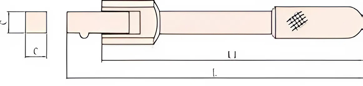 Вороток шарнирный 320 мм 1/2 искробезопасный сплав BeCu 118-1006, HORTZ
