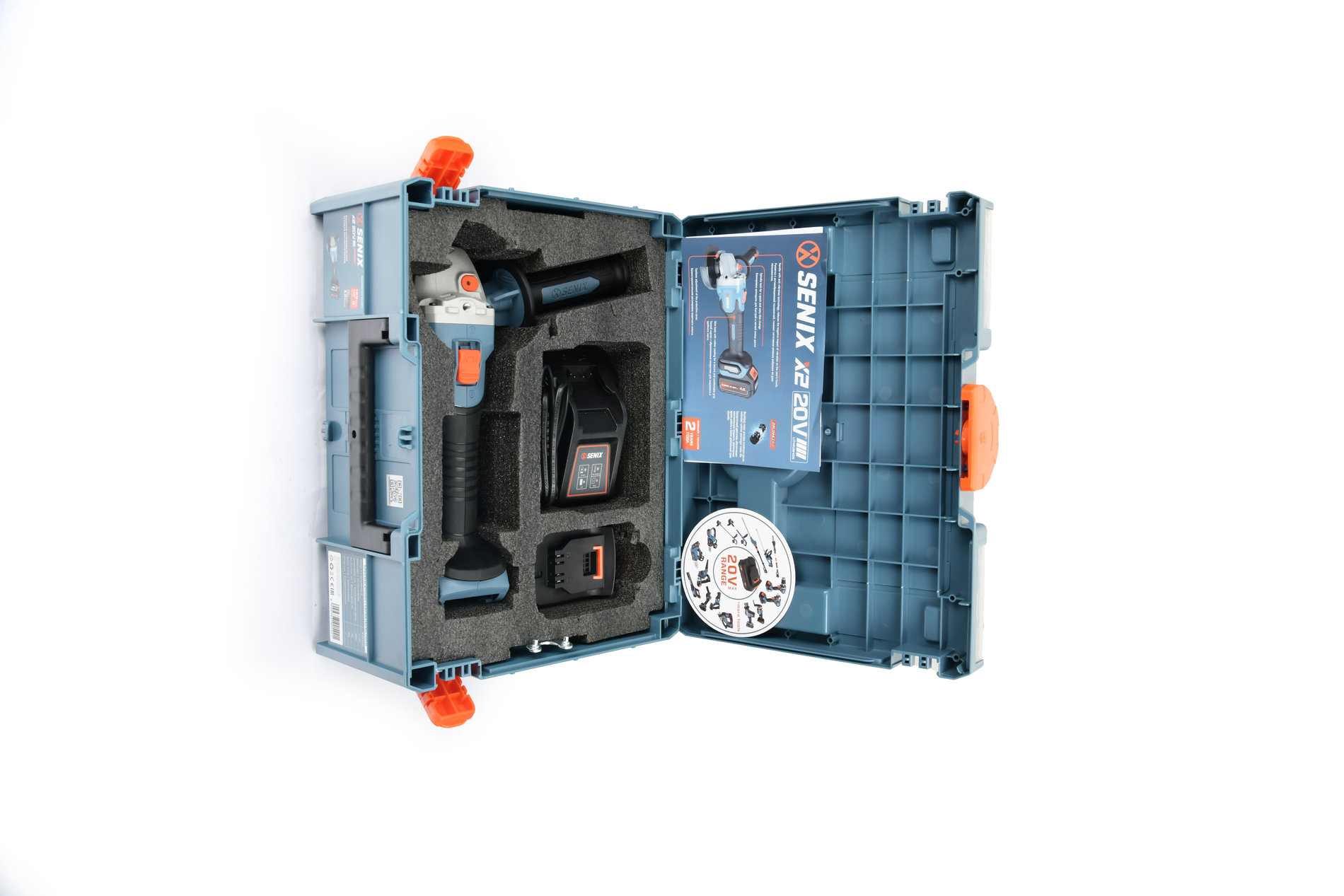 УШМ (болгарка), 125 мм, без АКБ и ЗУ X2 20В