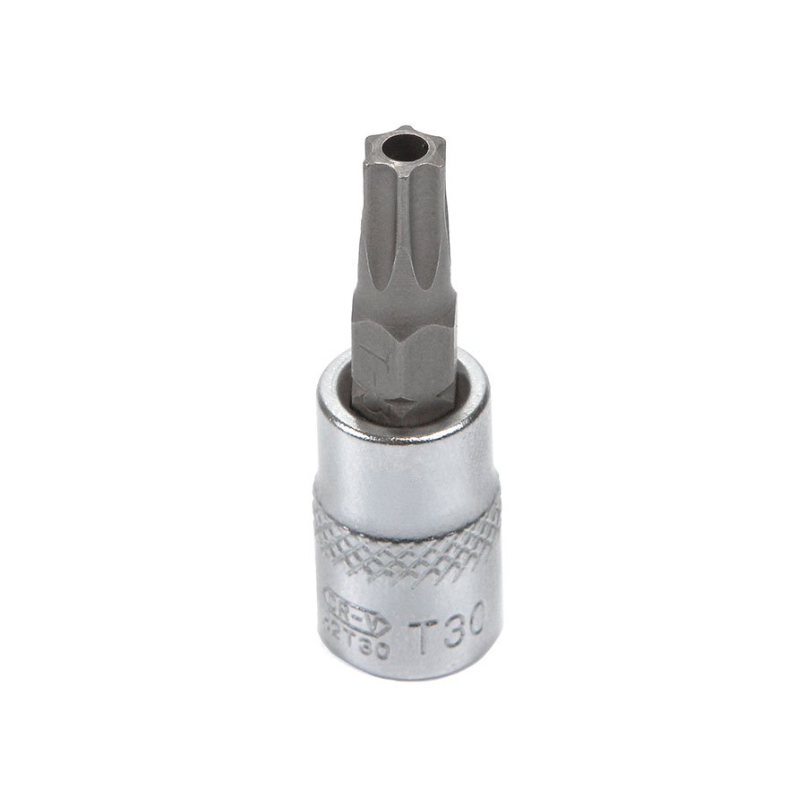 Головка торцевая с вставкой torx с отверстием T30H 1/4 Licota H2TT30