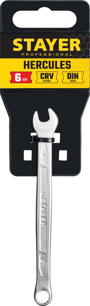 Ключ гаечный комбинированный 6 мм HERCULES Professional STAYER 27081-06