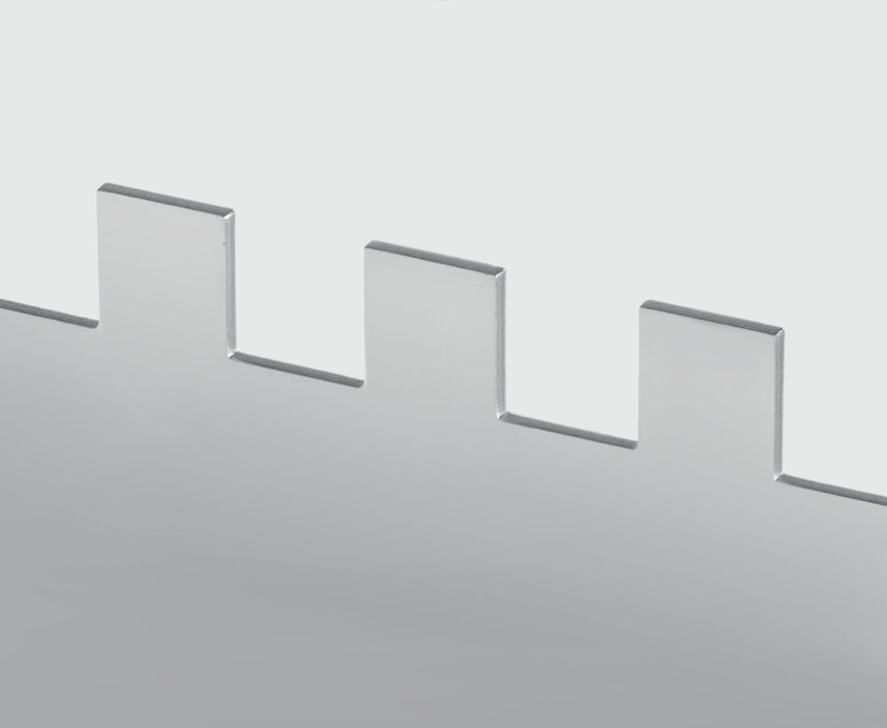 Раздвижная гребенка для плитки зуб 8 10 12 мм полукруг 10?20 мм нерж. сталь BUNKER-4 KRAFTOOL 08081