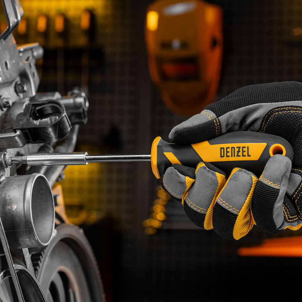 Набор инструментов, 1/2, 1/4, 3/8, CrV, S2, пластиковый кейс, 216 предметов Denzel