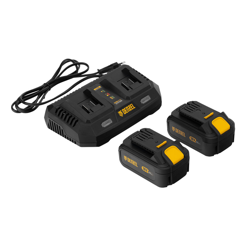 Цепная пила аккумуляторная бесщеточная RCS400-36, Li-ion, 36 В, 4 Ач, шина 400 мм Denzel (58610)