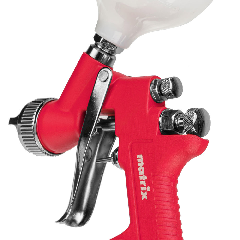 Краскораспылитель HP пневмат. с верхним бачком V= 0,6 л, сопло диаметром 1.7 мм Matrix (57321)