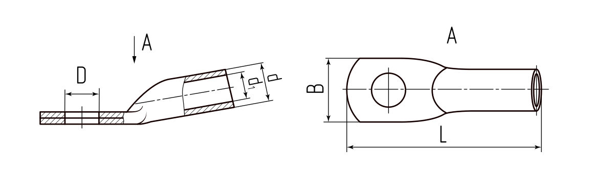 Наконечник кабельный ТМ 6-5-4 (КВТ) (86994)