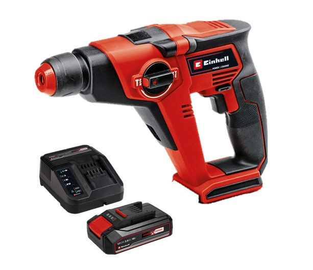 Перфоратор аккумуляторный Einhell PXC TC-HD 18/12 Li, 18В,1.3Дж, ЗУ + 1 акк.2.5Ач (4513970SET)