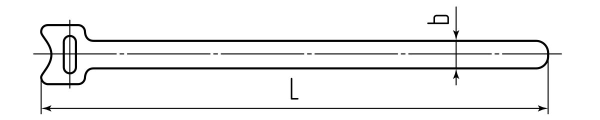 Стяжка-велькро КСВ 16х210 (черн) (Fortisflex) (59468)