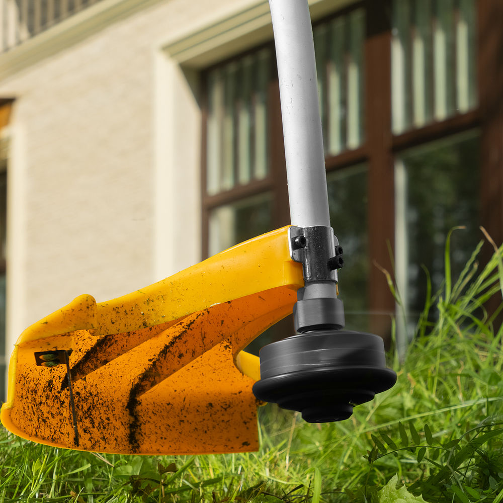 Триммер электрический TE-1100, 1100 Вт, 380 мм, катушка, разборная штанга Denzel (96641)