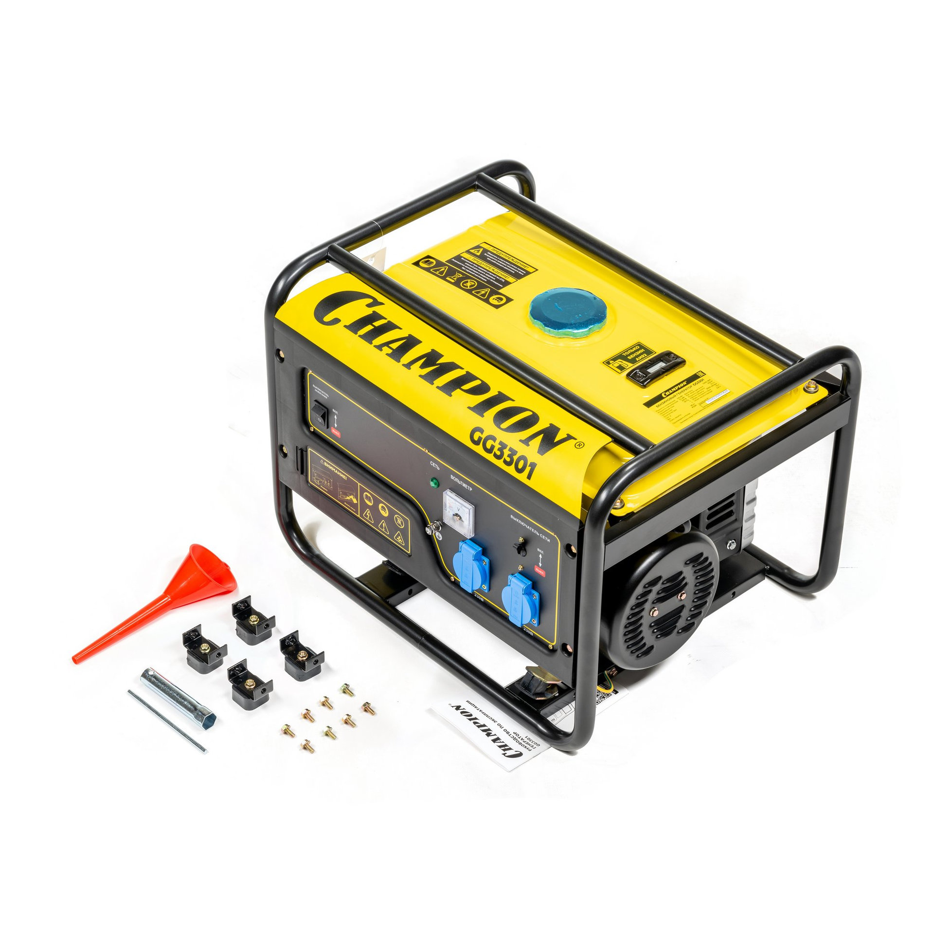 Генератор CHAMPION GG3301 (2,8/3,1кВт 6лс 15л 46кг) (GG3301)