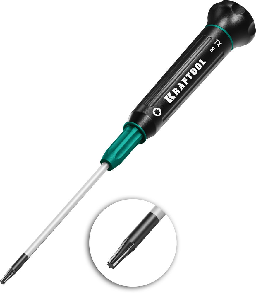 Отвертка для точных работ Precision TX8 KRAFTOOL 25684-08