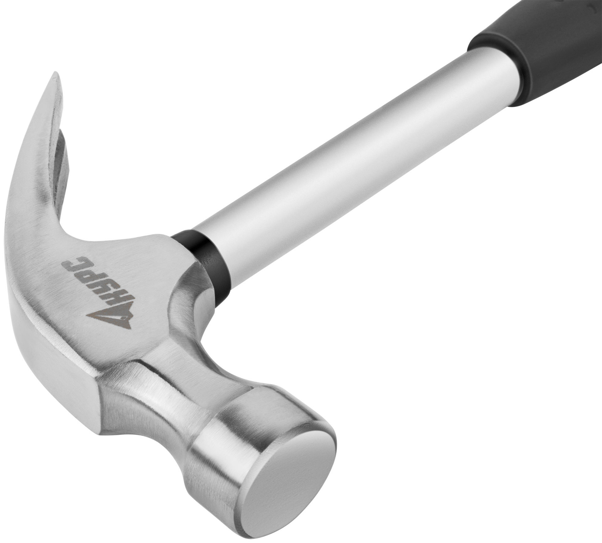 Молоток-гвоздодер, металлическая ручка, резиновая рукоятка 29 мм, 450 гр. (44613)