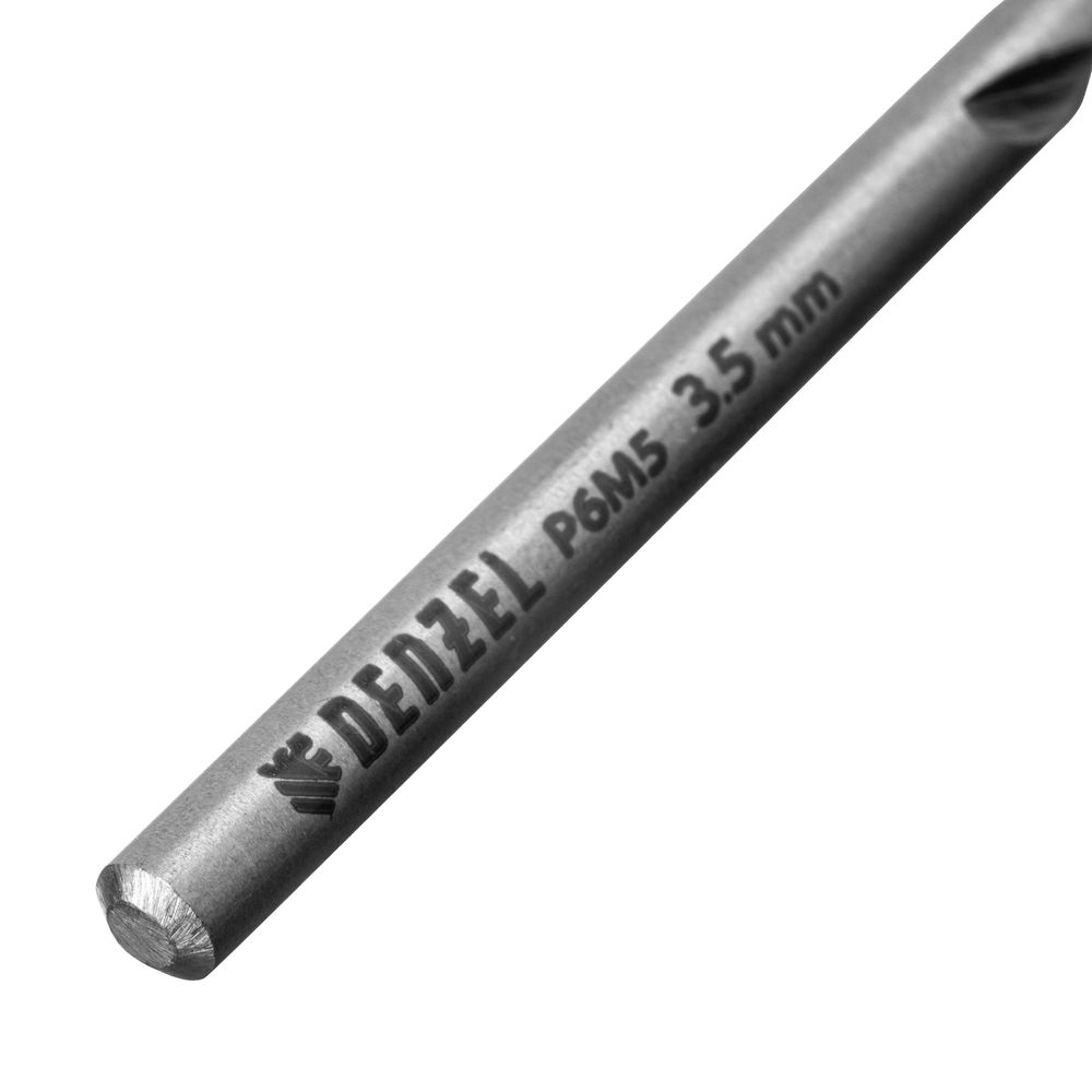 Набор сверл по металлу, 1-10 мм, Р6М5-TiN, Golden Tip, 19 шт Denzel (723003)