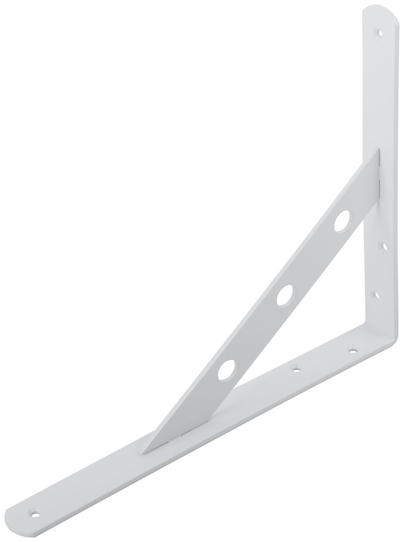 Уголок-кронштейн усиленный белый 250х200 мм (66105)