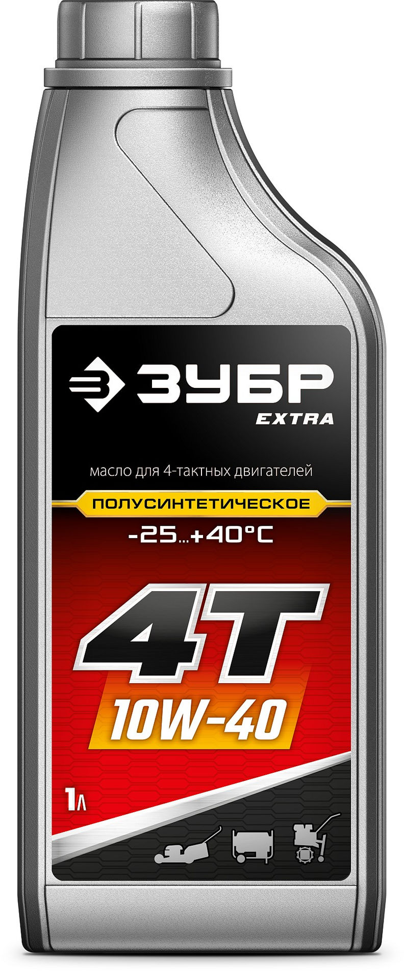 ЗУБР 4Т-10W40, 1 л, полусинтетическое масло для 4-тактных двигателей, EXTRA (70615-1)