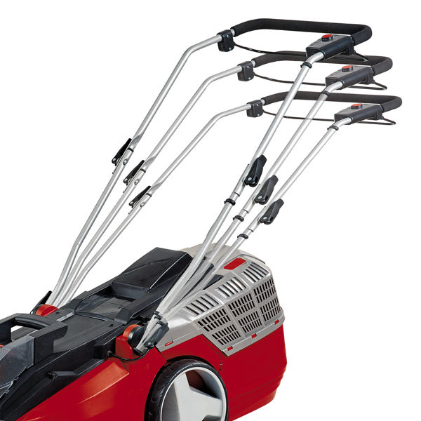 Газонокосилка акк Einhell PXC GE-CM 43 Li M, 2х18B,BL,2х4.0Ач,2xЗУ,43см,63л,мульчирование (3413130)