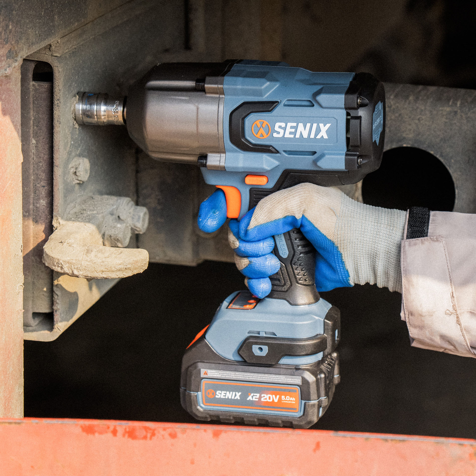 Импульсный гайковерт 1/2, 1000 Нм, без АКБ и ЗУ X2 20В