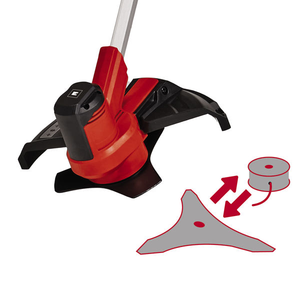 Коса аккумуляторная Einhell PXC AGILLO 18/200, 18В,нож+леска,вел.рукоятка,без АКК и ЗУ (3411310)