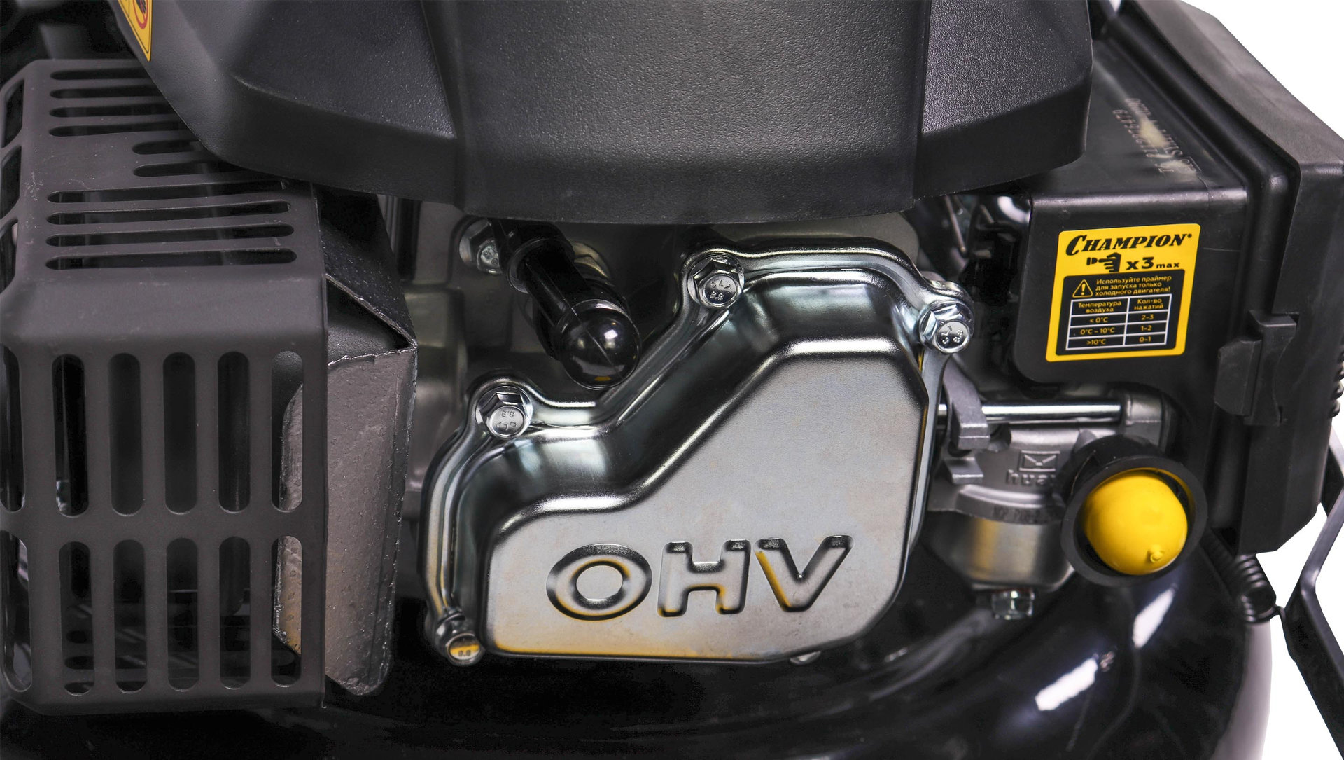 Газонокосилка CHAMPION LM4627 (2,6кВт привод 457мм 60л 25-75мм 1рычаг/7, 28,7кг 4в1) (LM4627)