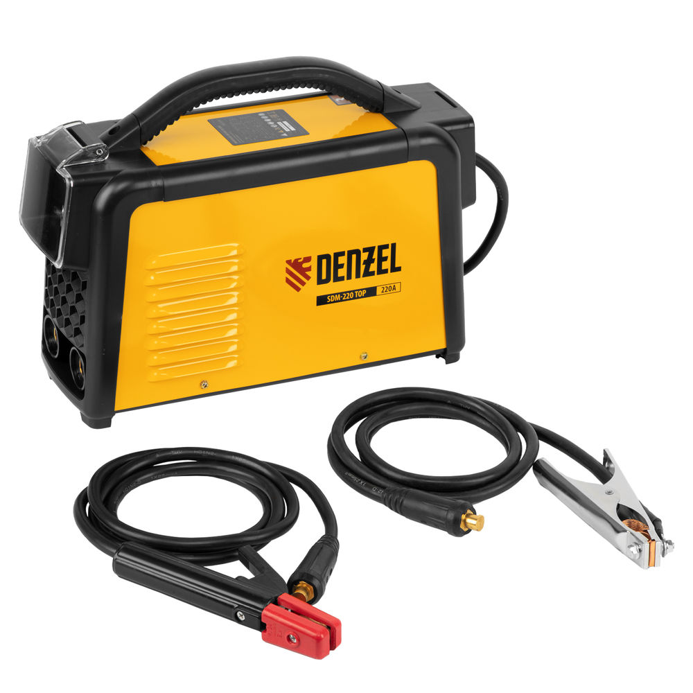 Аппарат инвертор. дуговой сварки SDM-220 Top, 220 А, ПВ 60% кейс Denzel (94358)