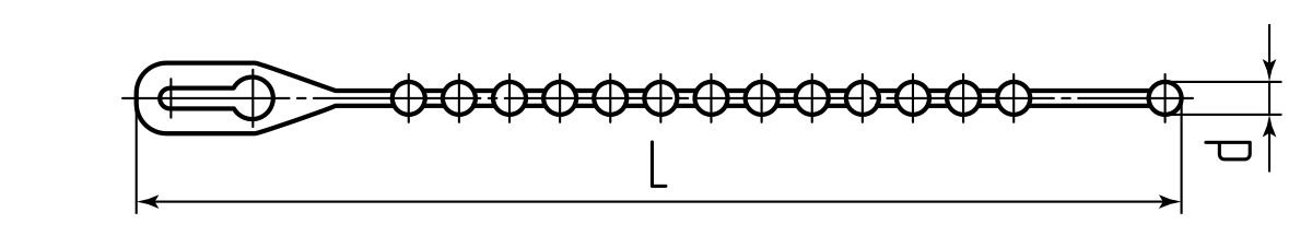 Стяжка нейлоновая КСШ 120 (бел) (100шт) (Fortisflex) (55815)