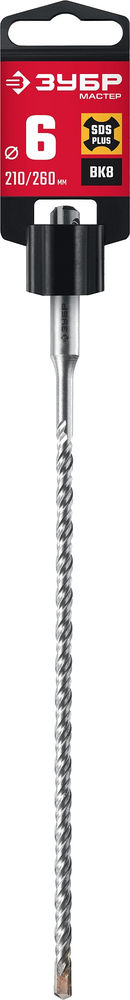 Бур SDS-plus 6 x 260 мм ЗУБР 29315-260-06
