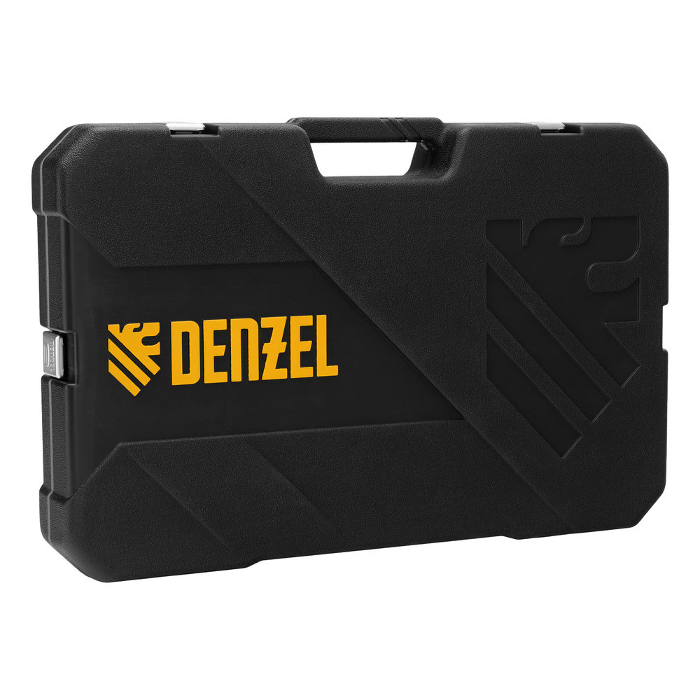 Набор инструментов, 1/2, 3/8, 1/4, CrV, S2, пластиковый кейс, 232 предмета Denzel