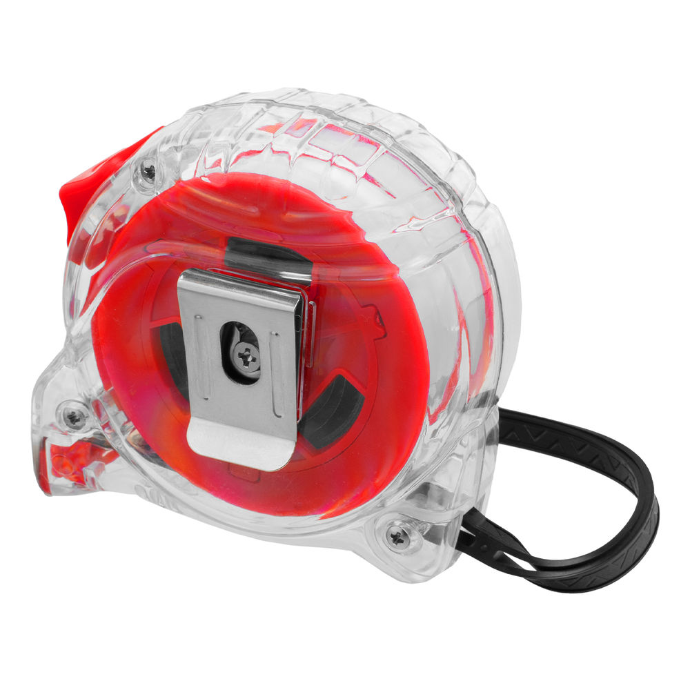 Рулетка Crystal,7,5 м х 25 мм,корпус из поликарбоната Matrix