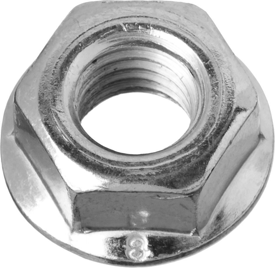 Гайка с фланцем M8, кл. пр. 6, цинк, 5 кг ЗУБР DIN 6923 303630-08