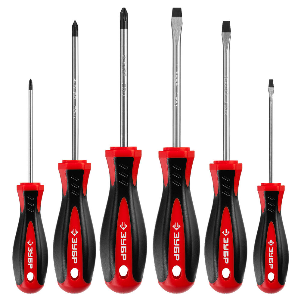 Набор отвёрток 6 предм ЗУБР Мастер-6 25066