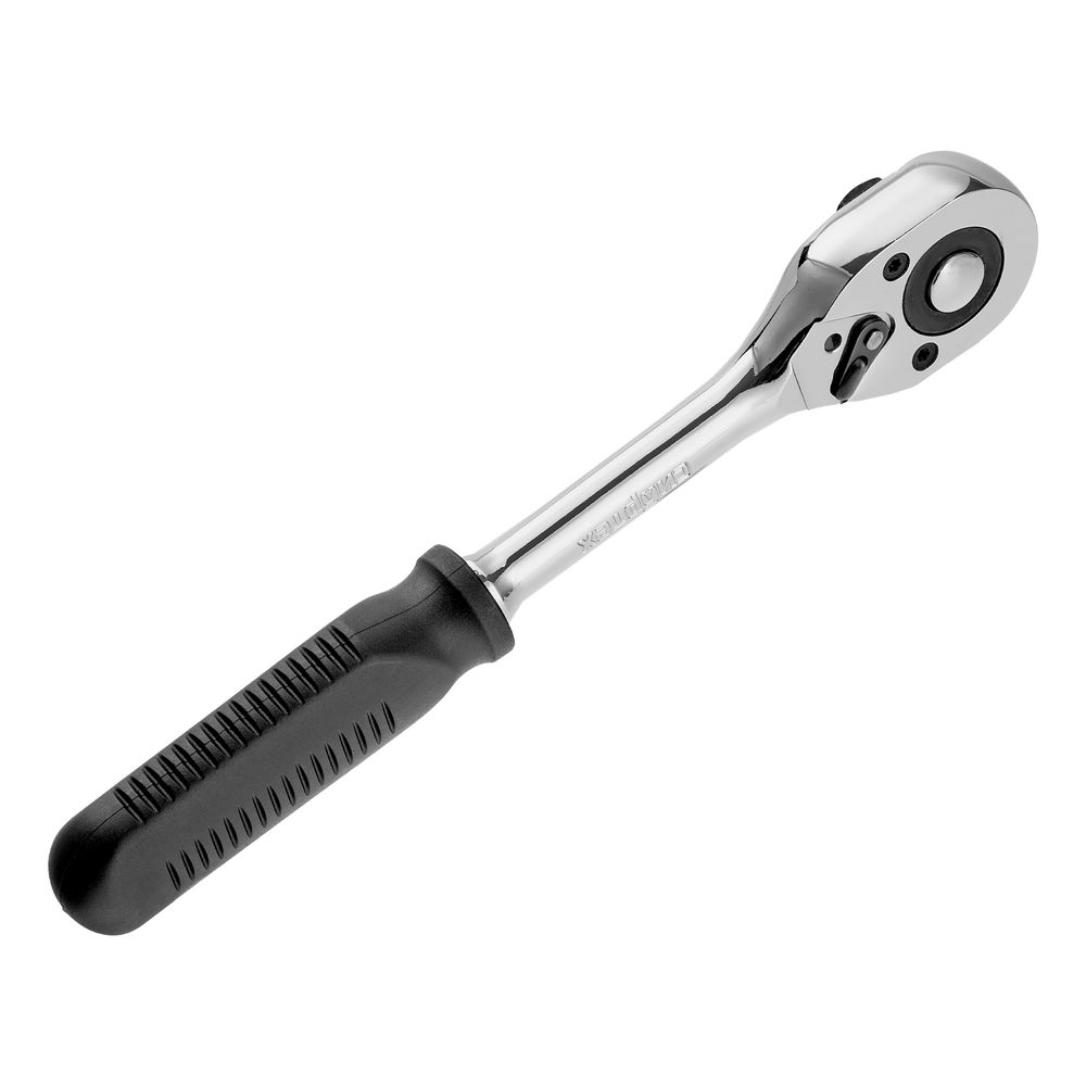 Ключ-трещотка 1/2, 45 зубьев, с быстрым сбросом, CrV, хром Сибртех