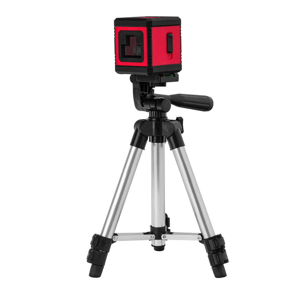 Лазерный уровень XQB RED Pro SET, 10 м, красный луч, батарейки, штатив MTX (350185)