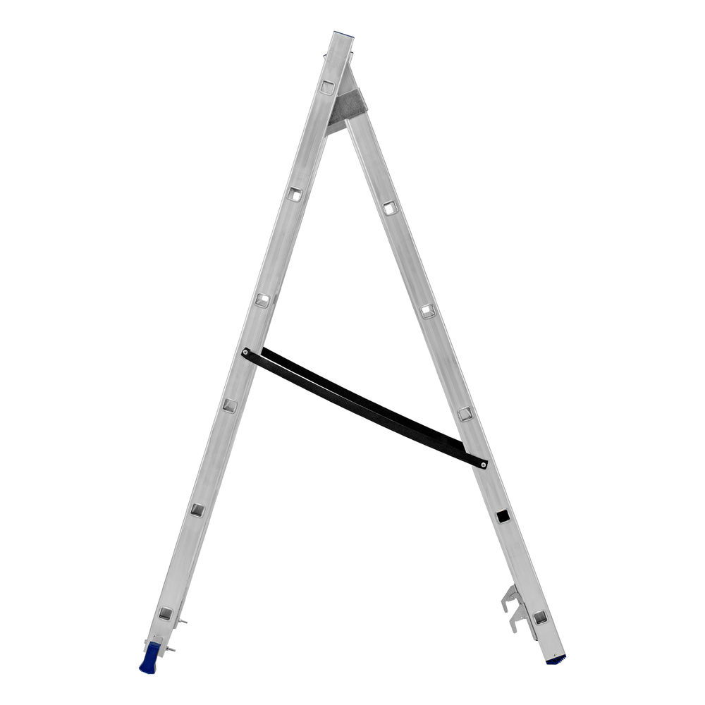 Лестница, 2 х 6 ступеней, алюминиевая, двухсекционная, Сибртех (97906)