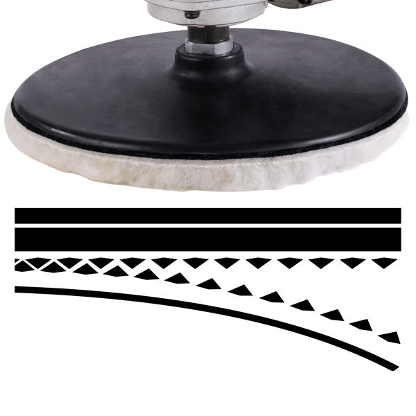 Машина полировальная Einhell CC-PO 1100/2 E, 180мм,1100Вт,1000-3500/мин,набор кругов (2093265)